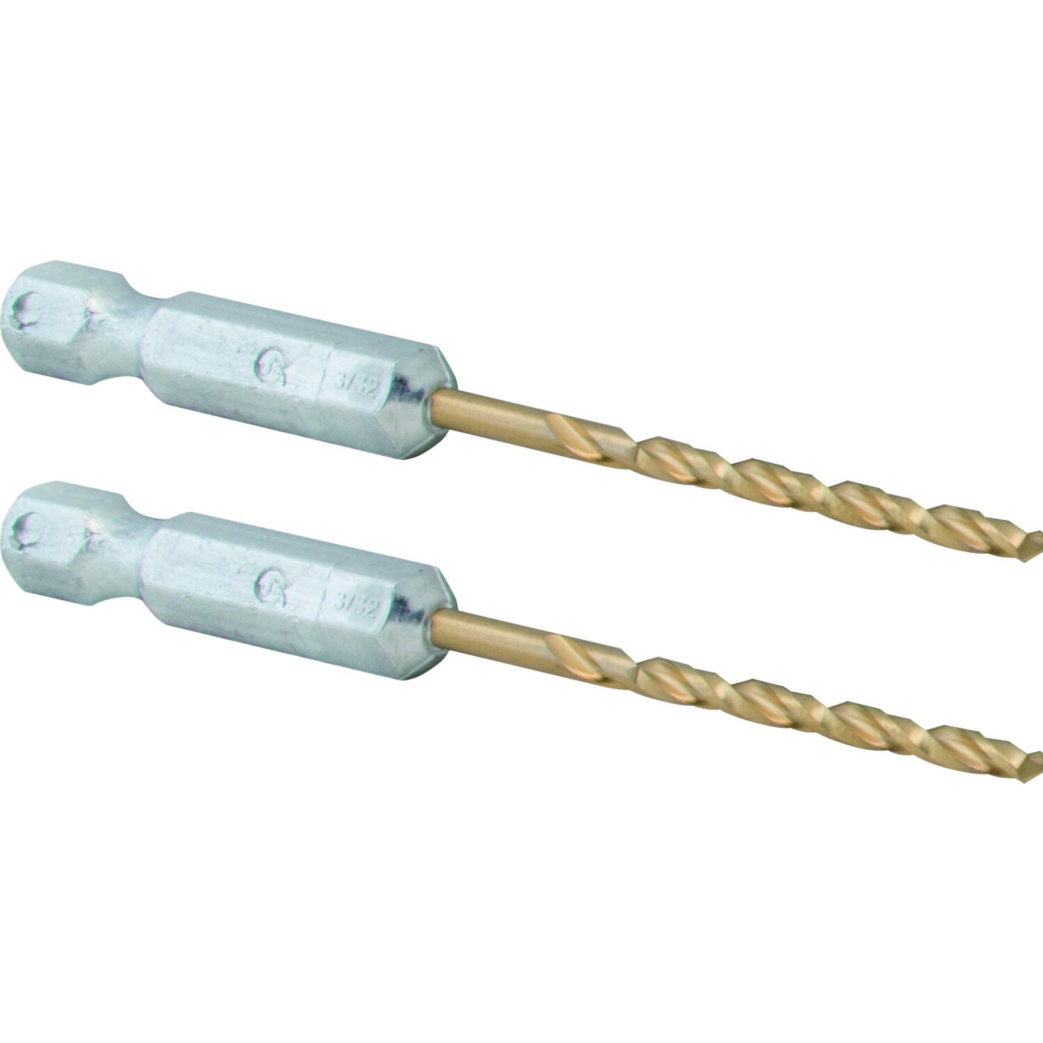 Artesano. Broca Twist de longitud laboral HSS recubierta de nitruro de titanio de 3/32 pulgadas x 2-1/4 pulgadas, de 2 piezas - CMAM1306