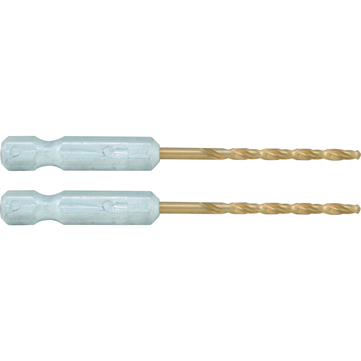 Artesano. Broca Twist de longitud laboral HSS recubierta de nitruro de titanio de 3/32 pulgadas x 2-1/4 pulgadas, de 2 piezas - CMAM1306