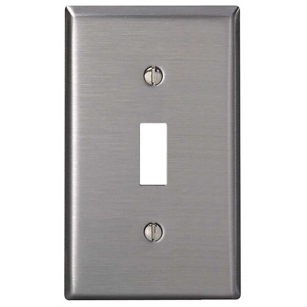 Placa de interruptor de palanca de 1 canal Ezgeneration 84001-A40, tamaño estándar, acero inoxidable tratado protector - EZ2415361