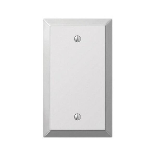 Placa de pared de acero estampado en blanco con 1 espacio en blanco en cromo pulido Livewire 161B - LI156446