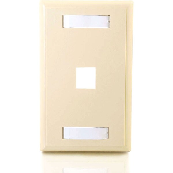 Placa de Pared Multimedia para Keystones de 1 Puerto - Marfil - 03710