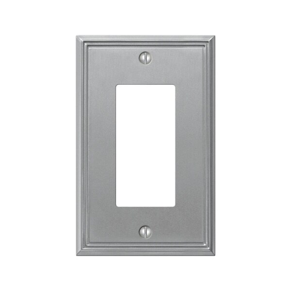 Wormhole 1 Rocker & GFCI Metal Brushed Nickel Wallplate - WO3303073