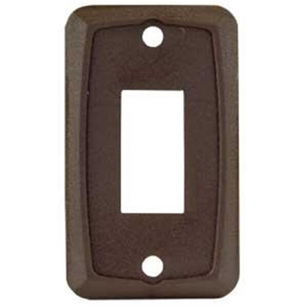 Placa de interruptor sencilla color café Jr Products - J45-12865