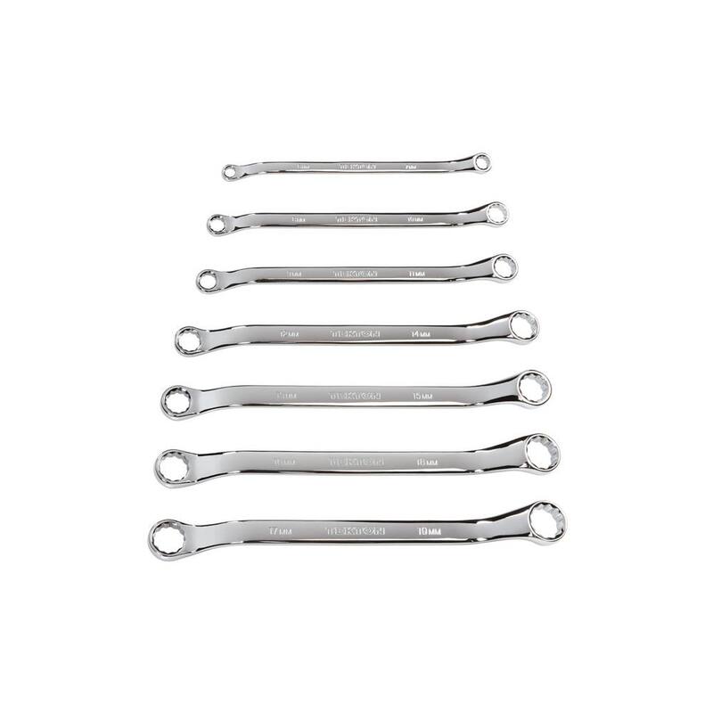 Juego de llaves de caja con offset de 45 grados TEKTON, 7 piezas (6-19 mm) - WBE24007