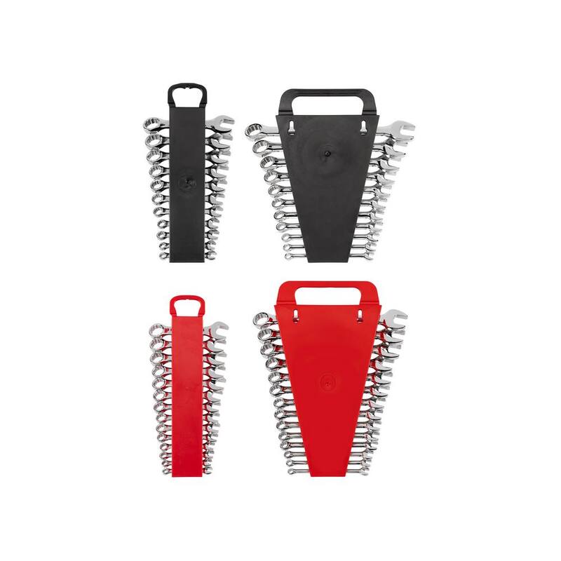 Set de llaves combinadas de longitud estándar y corta TEKTON de 1/4 a 3/4 pulgadas y 6-19 mm con porta llaves (50 piezas) - WCB92902