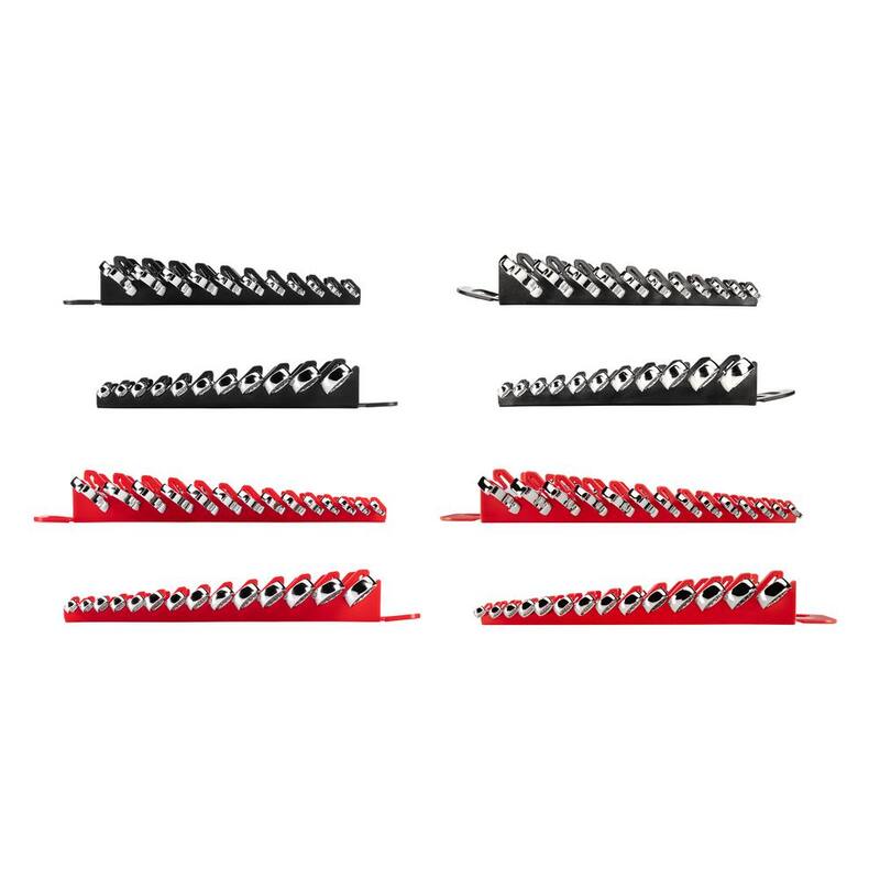 Set de llaves combinadas de longitud estándar y corta TEKTON de 1/4 a 3/4 pulgadas y 6-19 mm con porta llaves (50 piezas) - WCB92902