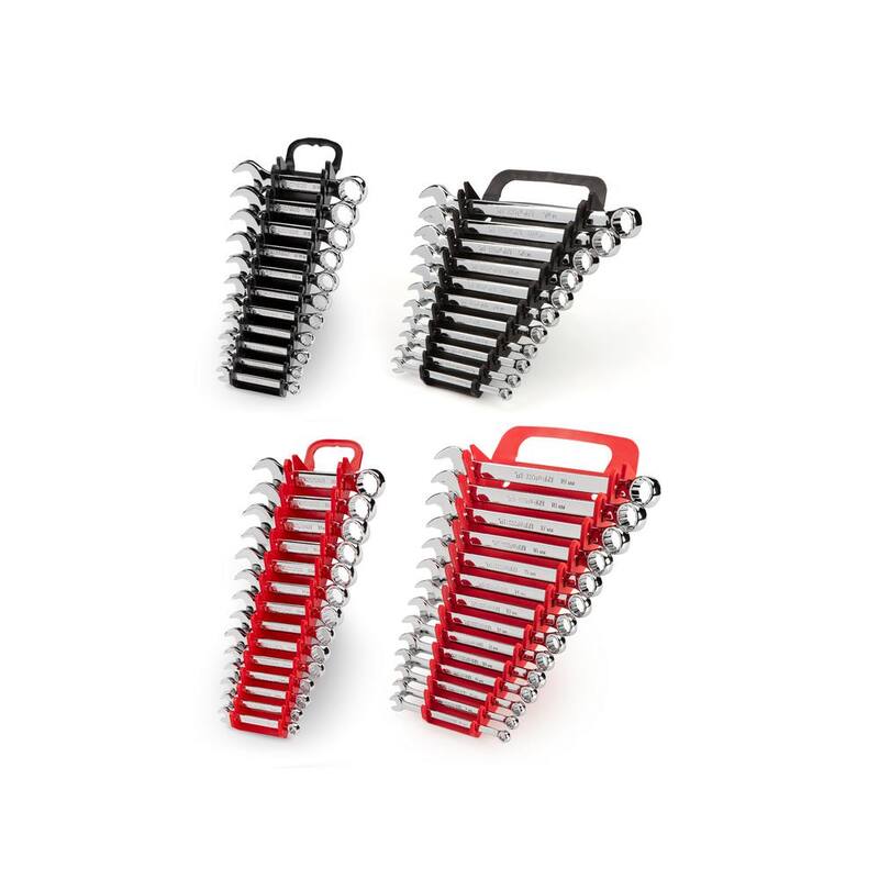 Set de llaves combinadas de longitud estándar y corta TEKTON de 1/4 a 3/4 pulgadas y 6-19 mm con porta llaves (50 piezas) - WCB92902