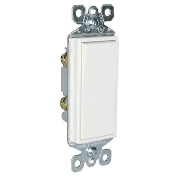 Interruptor de paleta Legrand radiant con luz indicadora, 15 A, 120/277 VAC, blanco - TM870WSLCC10