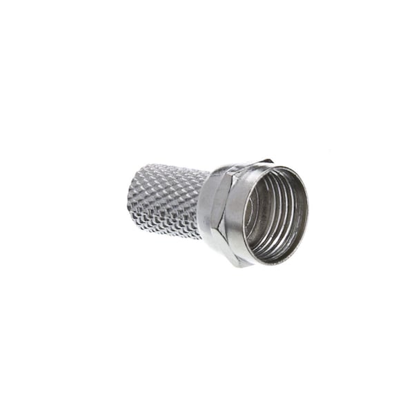 Placa de pared de 1 agujero para conector F-Pin, color blanco - ASF-20254WH