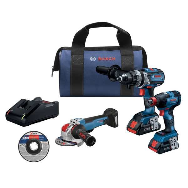 Bosch Cordless Combination Kit, 4.0Ah, 18.0V - GXL18V-224B25/50PCN / 5 WHEELS