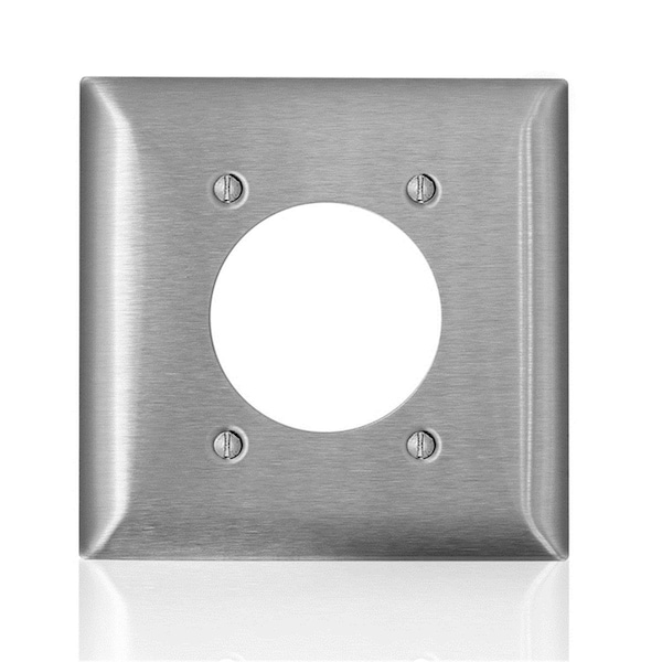 Placa de pared para receptáculos de 2 ganglios de acero inoxidable de la serie C de Ezgeneration - EZ3300263