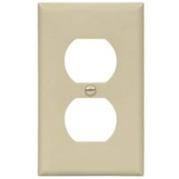Placa dúplex marfil de 1 gang Eaton Wiring Devices 5132V - 6730147