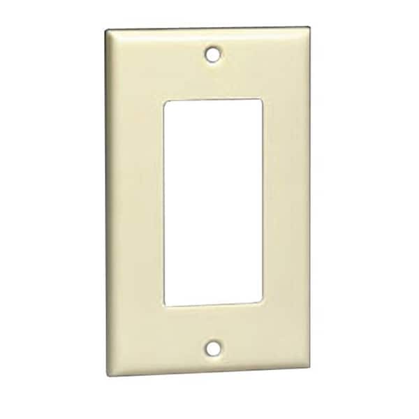 Leviton Placa de Pared Blanca de Un Solo Gancho para 1 Interruptor Decora 021-80401-W Paquete de 20