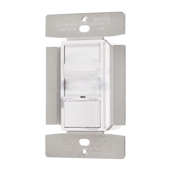 American Imaginations 1000W Rectangle White Slide Dimmer Plastic-Aluminum - AI-36801
