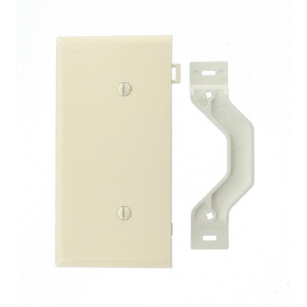 Placa de Pared Seccional de Panel Final en Almendra para 1 Interruptor - EZ731896