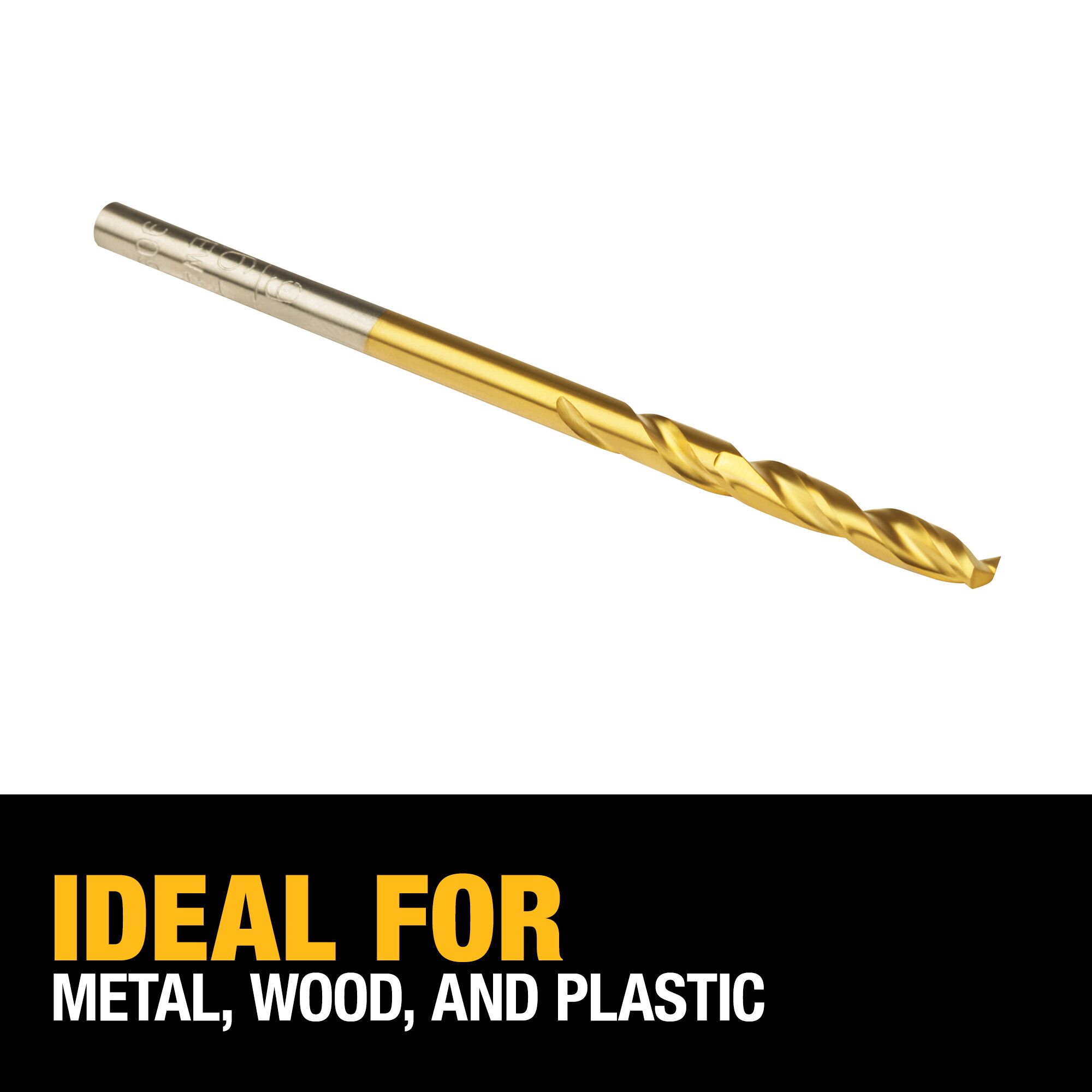Broca de torsión de longitud estándar recubierta de nitruro de titanio de 9/64 pulgadas x 5-7/8 pulgadas DEWALT - DW1309