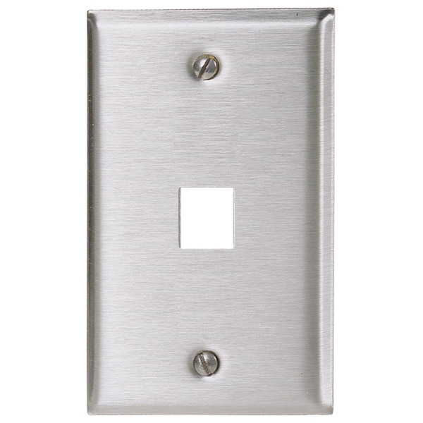 Placa de acero inoxidable Fasttrack, 1-Gang, 1 puerto - FA335602