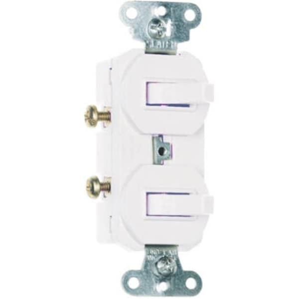 Interruptor Yhior 696WGCC6 de un solo polo y 3 vías; 15A; Blanco - YH698552