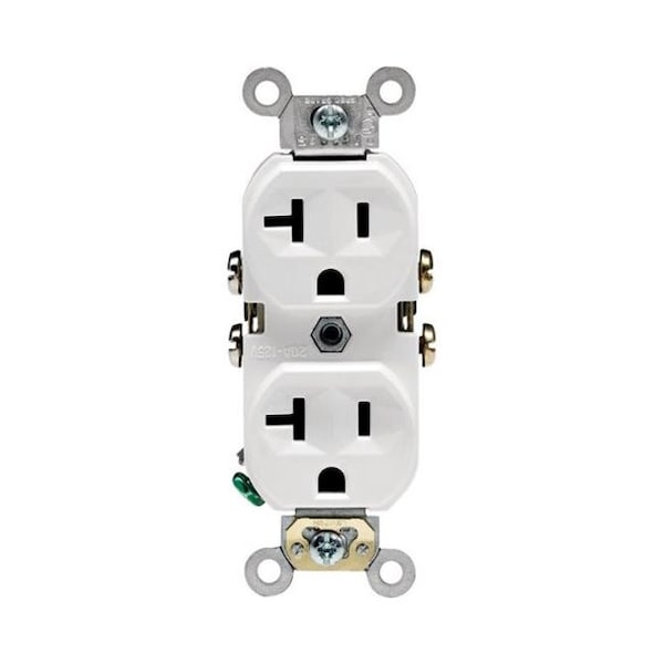 Receptáculo CBR20-00W de 20 amperios en color blanco - GO148901