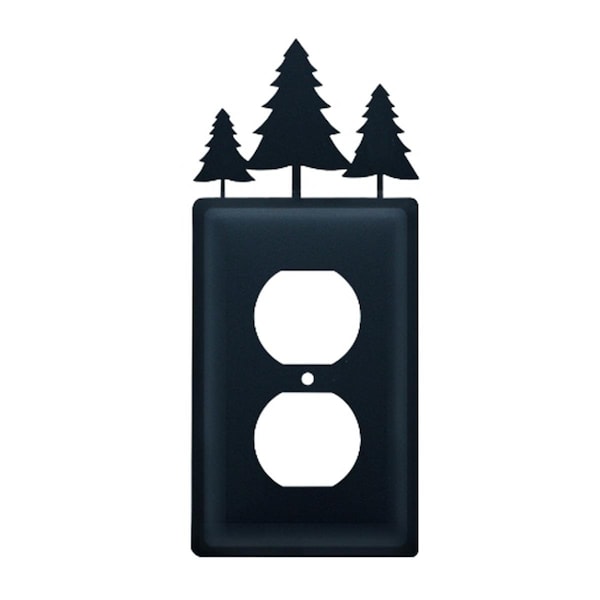 Cubierta para toma corriente Pine Trees de Village Wrought Iron - EO-20