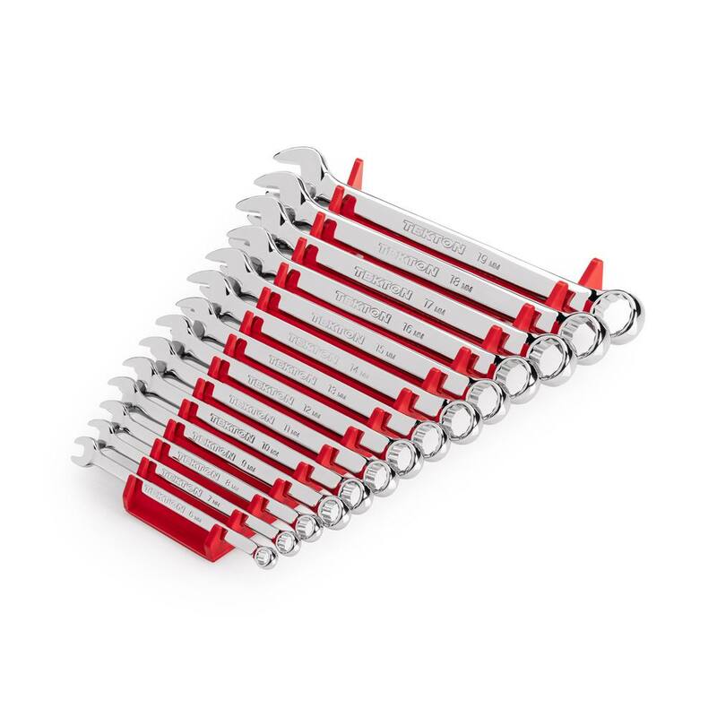 Set de llaves combinadas TEKTON de 6 a 19 mm con portallaves (14 piezas) - WCB91203