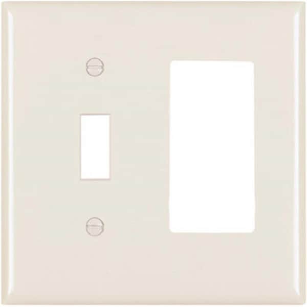 Placa de pared de interruptor y decorador de Nextgen TP126LACC12 de 2 ganglios en Almendra Claro - NE831121