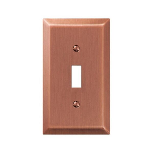 Placa de pared de acero estampado Livewire 163TAC para 1 interruptor  Antique Copper - LI708761