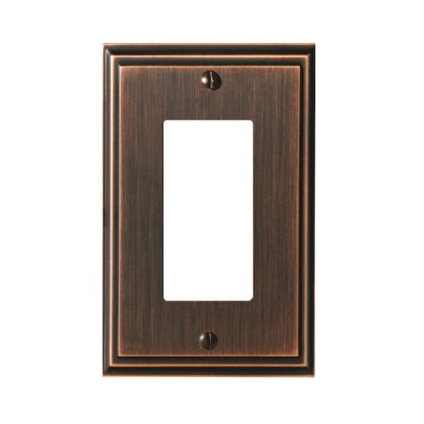 Amerock Mulholland Single Rocker Switch Wall Plate ORB 1907004 - 1907004