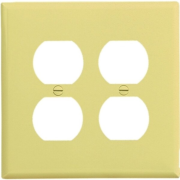 Eaton Wiring Devices Número de Gangs: Doble, Policarbonato color marfil - PJ82V