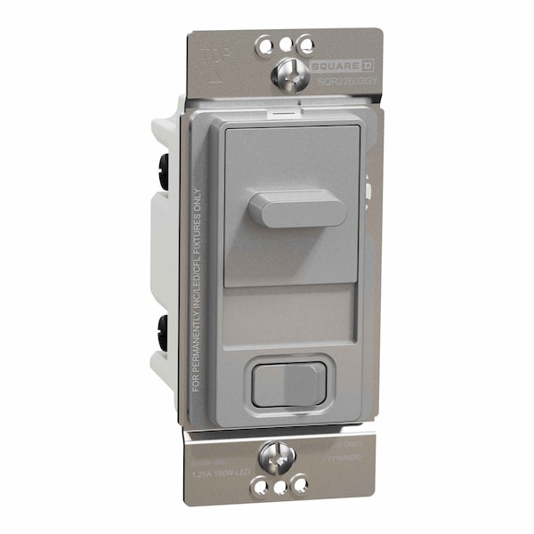 Regulador de intensidad Square D, Serie X, Deslizable, 500 W, Unipolar - SQR22603GY