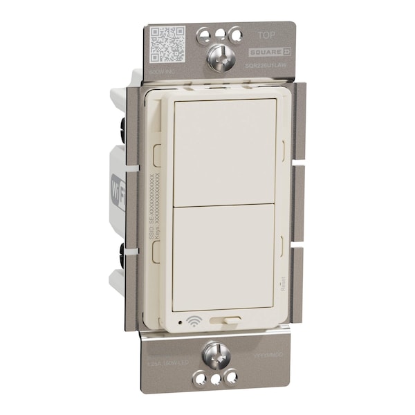 Atenuador Square D, Serie X, Interruptor basculante, 600 W, Unipolar - SQR226U1LAW