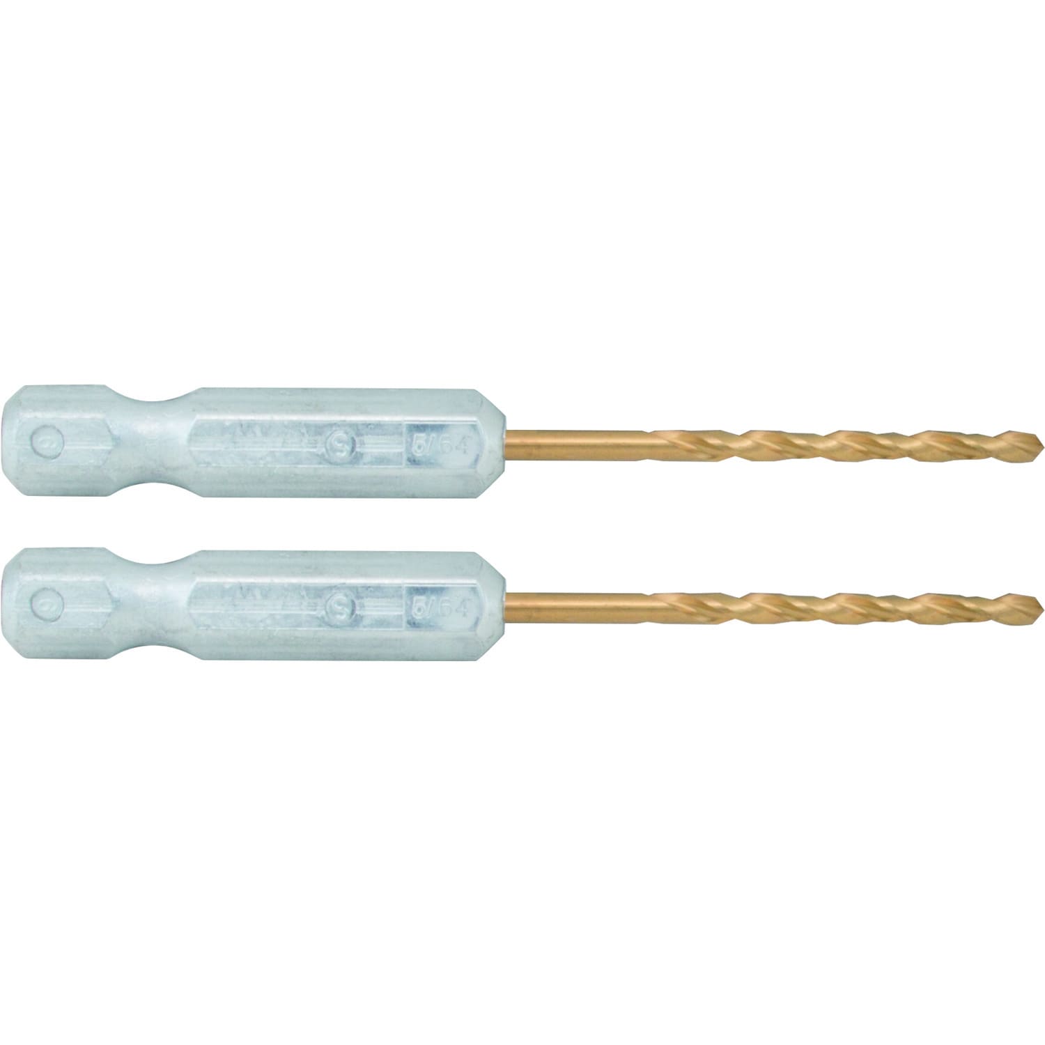 CRAFTSMAN Juego de 2 piezas de brocas helicoidales de longitud estándar de 5/64 pulg. x 2-1/2 pulg. recubiertas de nitruro de titanio Hss - CMAM1305