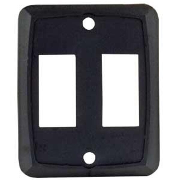 Placa de Pared Doble Jr Products - Negro - J45-12885