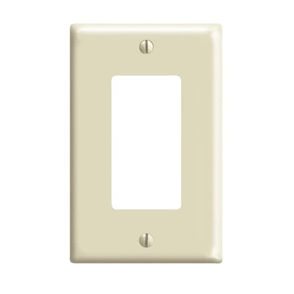 Placa para interruptor Leviton, Número de Módulos: 1 Urea, Marfil - 80601-00I