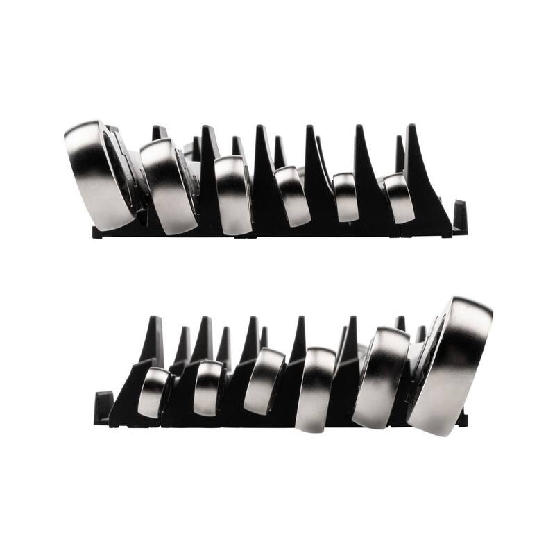 Juego de Llaves de Caja con Cabezal Flexible de 12 Puntos y Trinquete de 1/4 a 13/16 pulgadas con Organizador Modular Ranurado (6 piezas) - WRB96300