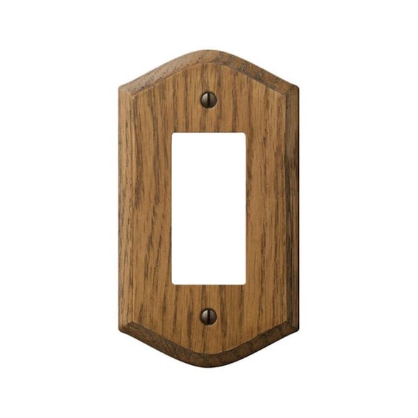 Placa de pared para interruptor 1 Rocker-GFCI Livewire 701R de madera Country Oak - LI612022