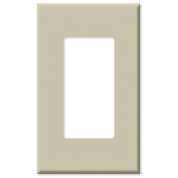 Placa de pared Ezgeneration LV80301x-LV80301I Decora Plus sin tornillos, 1 canal, marfil - EZ1558527