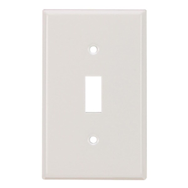 Placa de Pared de Acero con 1 Interruptor de Palanca, Blanco - Plugit 86071