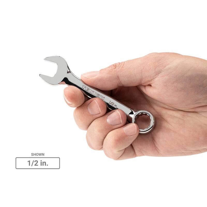 Juego de llaves combinadas TEKTON de 1/4 a 3/4 de pulgada con organizador modular ranurado (11 piezas) - WCB95401