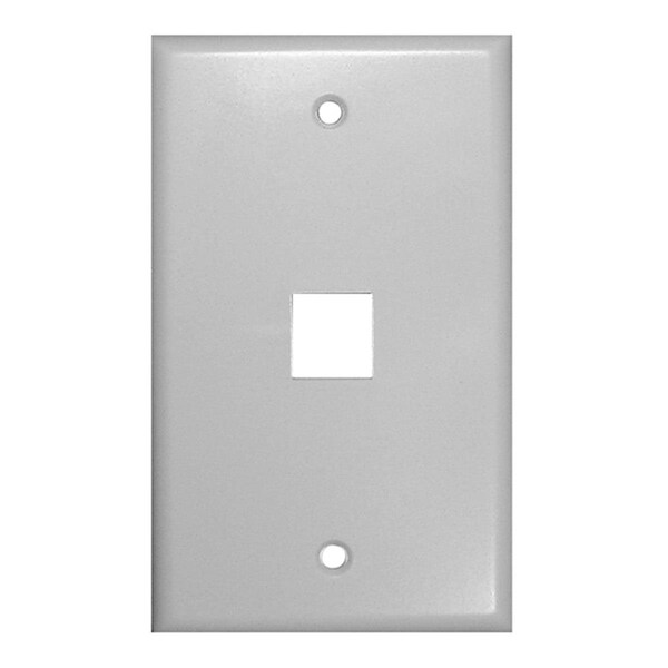 Vanco International- Inc  Vanco Placa de Pared para Keystone de 1 Puerto Blanco - 820101