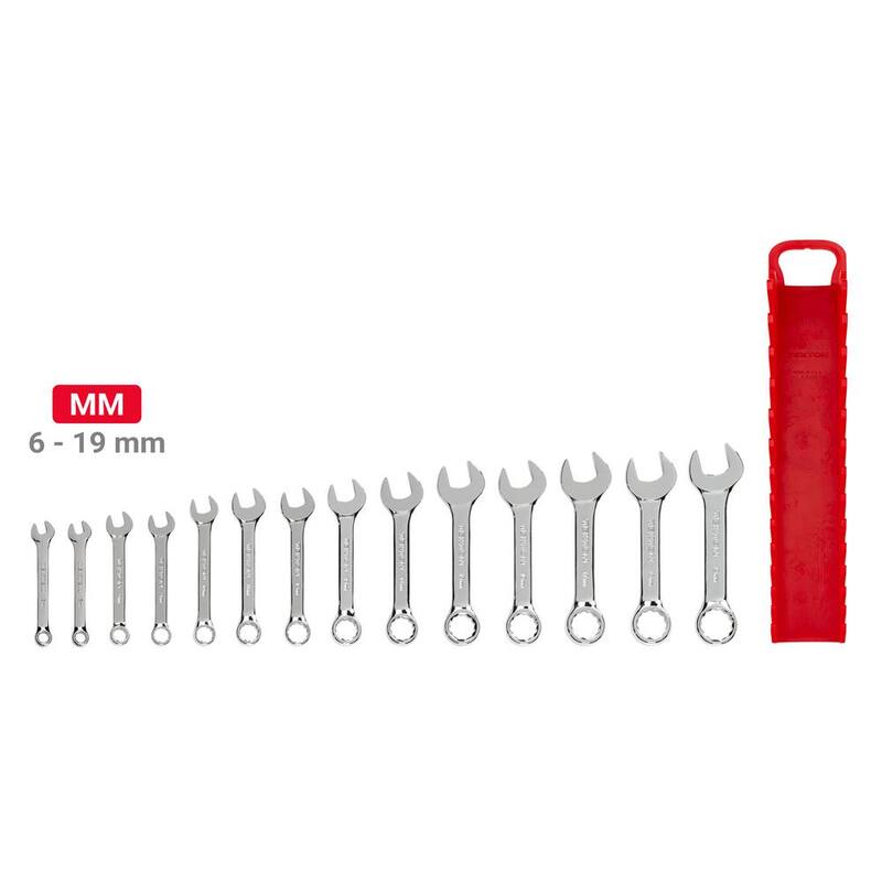 Juego de llaves combinadas TEKTON de 6 a 19 mm con estuche (14 piezas) - WCB92402
