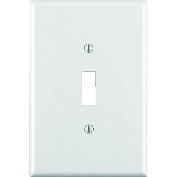 Leviton Placa de Pared de Alternador de Plástico Termoestable Blanco de 1 Gang, 1 pza - 88101-000