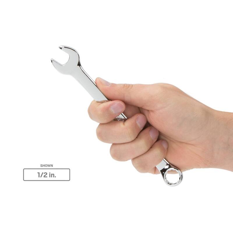 Juego de llaves combinadas TEKTON de 1/4 a 3/4 pulg. con organizador modular de ranuras (11 piezas) - WCB95101