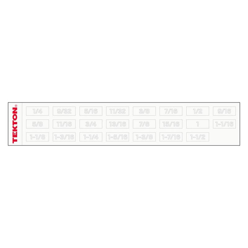 Juego de llaves combinadas TEKTON de 1/4 a 3/4 pulg. con organizador modular de ranuras (11 piezas) - WCB95101