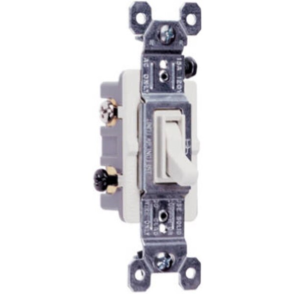 Pass & Seymour 663IGCC10 120V Grounding Standard 3 Way Toggle Switch  Ivory, 10PK - 350314