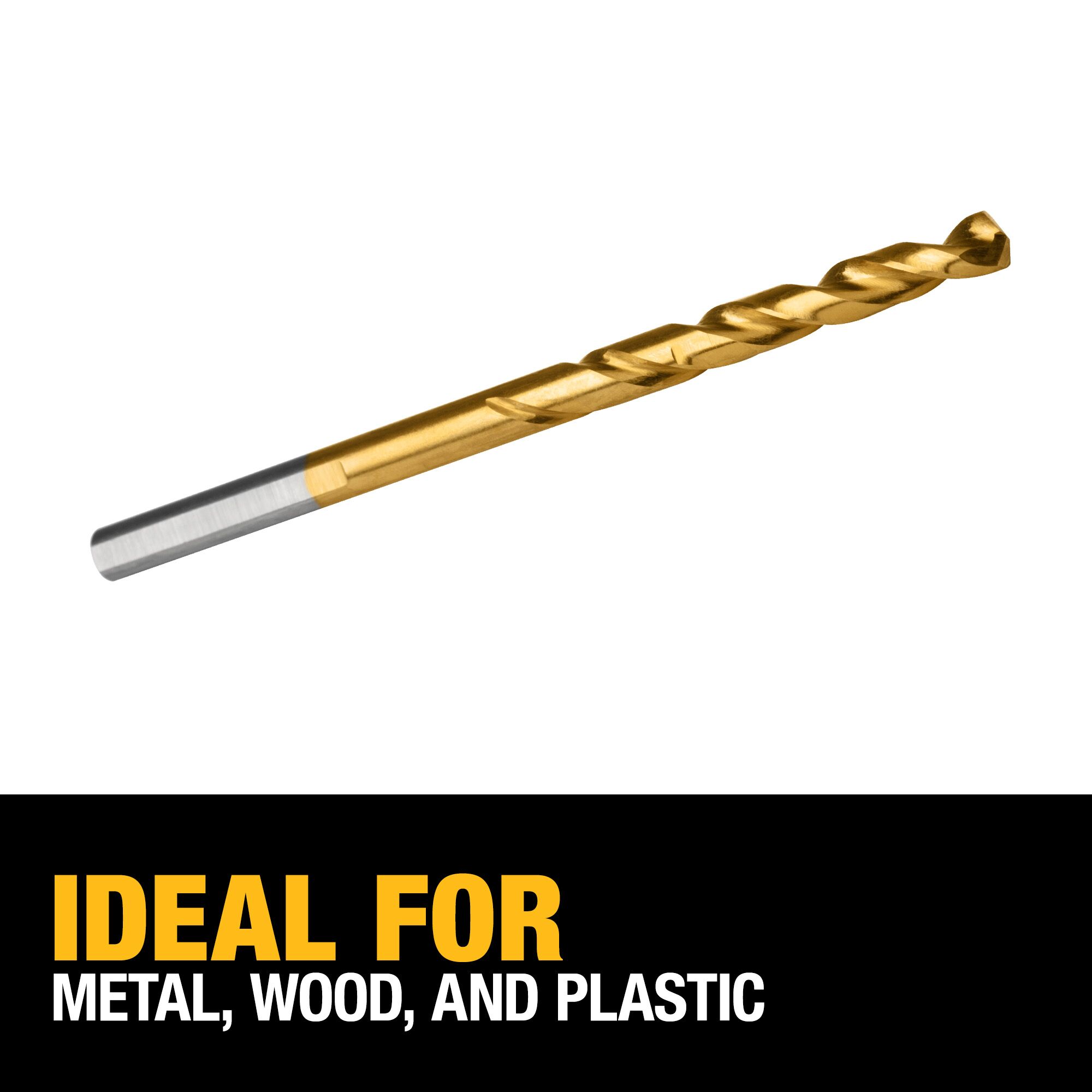Broca de torsión de longitud de trabajo de 13/64 pulg. x 5-7/8 pulg. recubierta de nitruro de titanio HSS DEWALT - DW1313