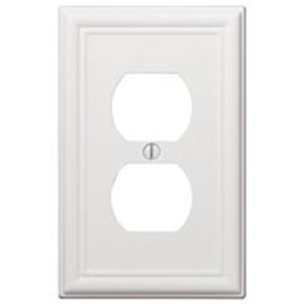 Placa de pared de acero Chelsea de 1 Gang Duplex Betterbattery - Blanco - BE2144893