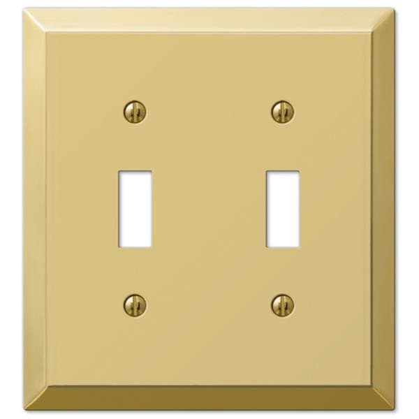 Abacus Century Placa de Pared de Latón Pulido de 2 Toggle - AB1799762