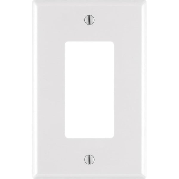 Placa de pared blanca decorativa de 1 gang con interruptor de corriente de falla a tierra (GFCI) - SP3300733