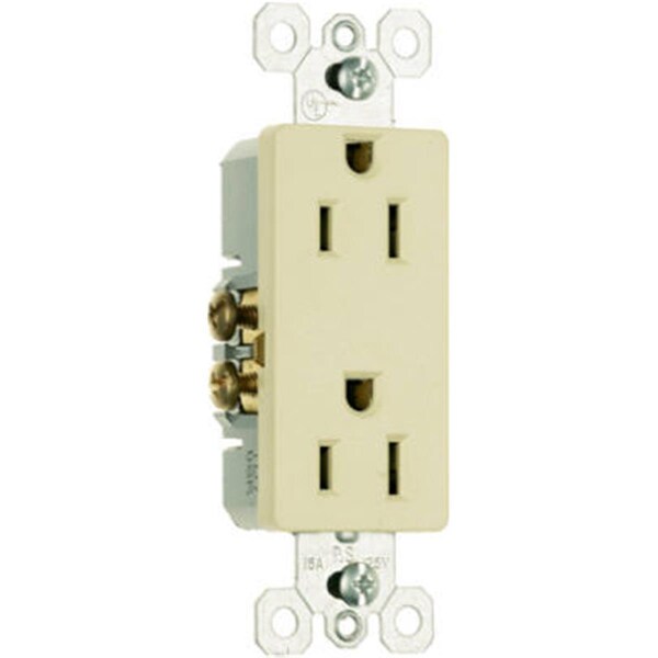 Nextgen 885ICC21 15A 125V 2 Pole, 3 Wire Grounding Premium Decorator Outlet, Ivory - NE570295
